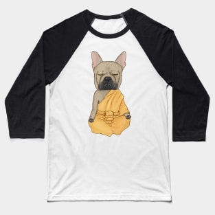 Frenchie meditation Baseball T-Shirt